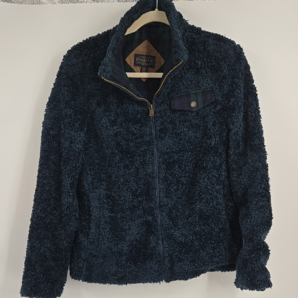 Pendleton Women's Deep Blue Teddy Jacket - image 1